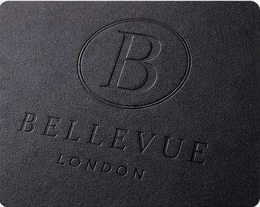 Pressed black debossed packaging texture