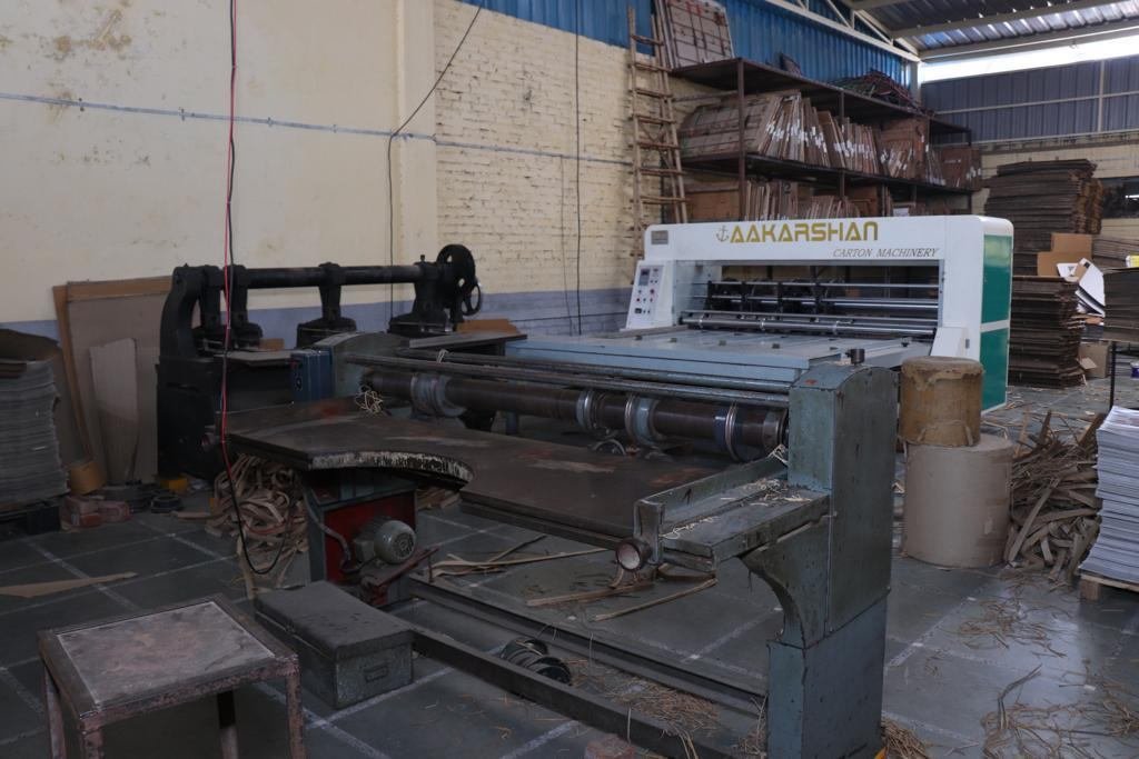 Carton conversion machinery inside the Boxxcut facility
