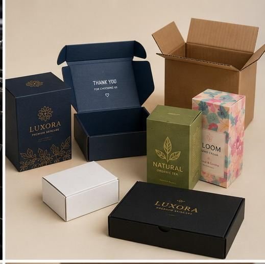 Corrugated and rigid packaging boxes
